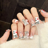 Cherry Love Letter Cute Press On Nails