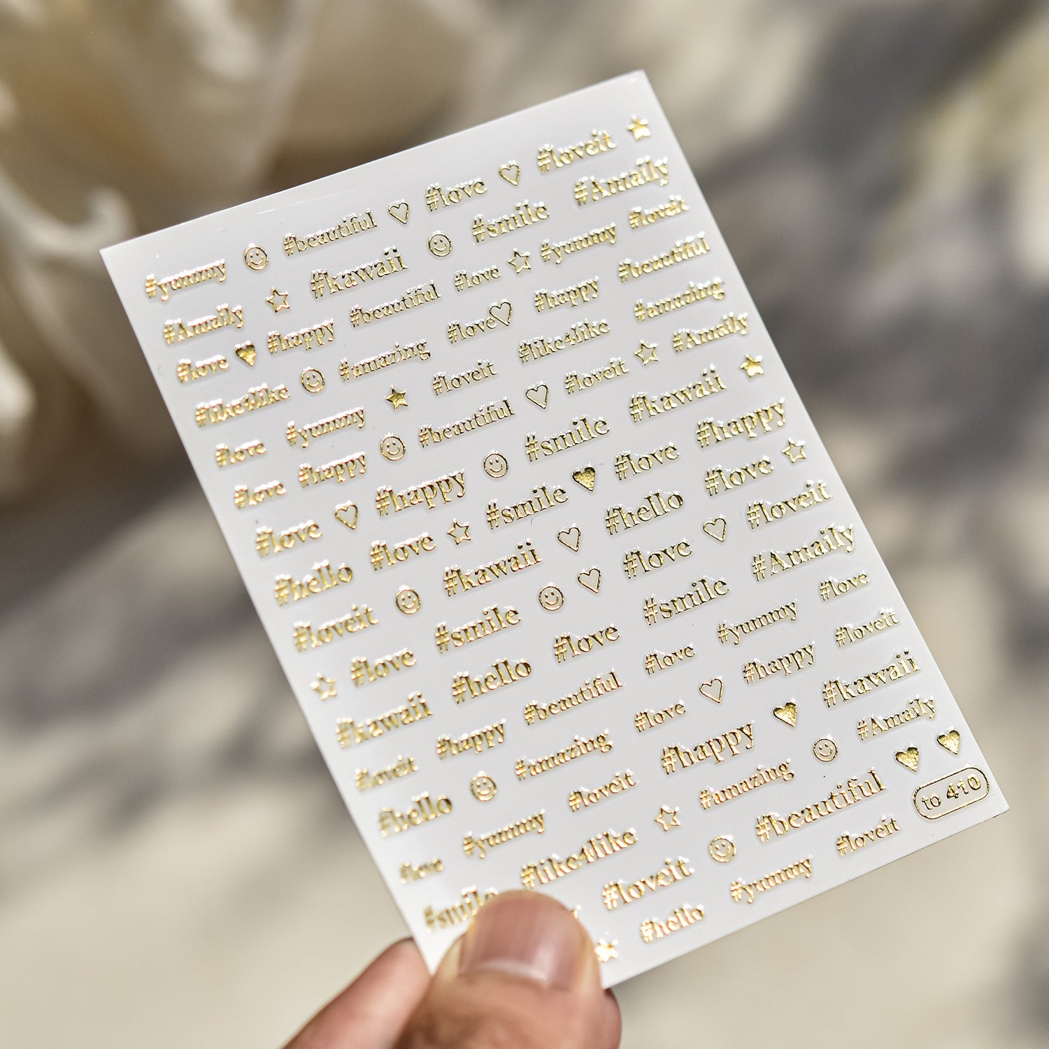365nails: "Metallic Gold Rose" – nail art stickers