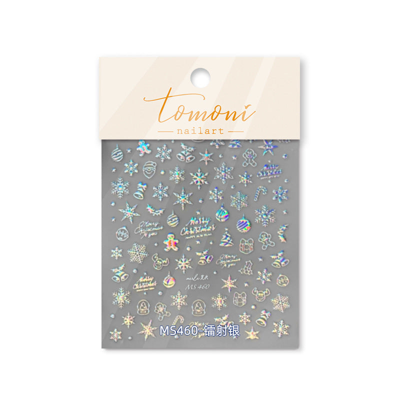 Holographic Pink Christmas – Festive Iridescent Nail Art Set