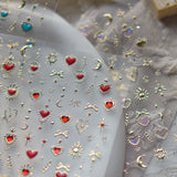 Metallic Celestial Nail Stickers