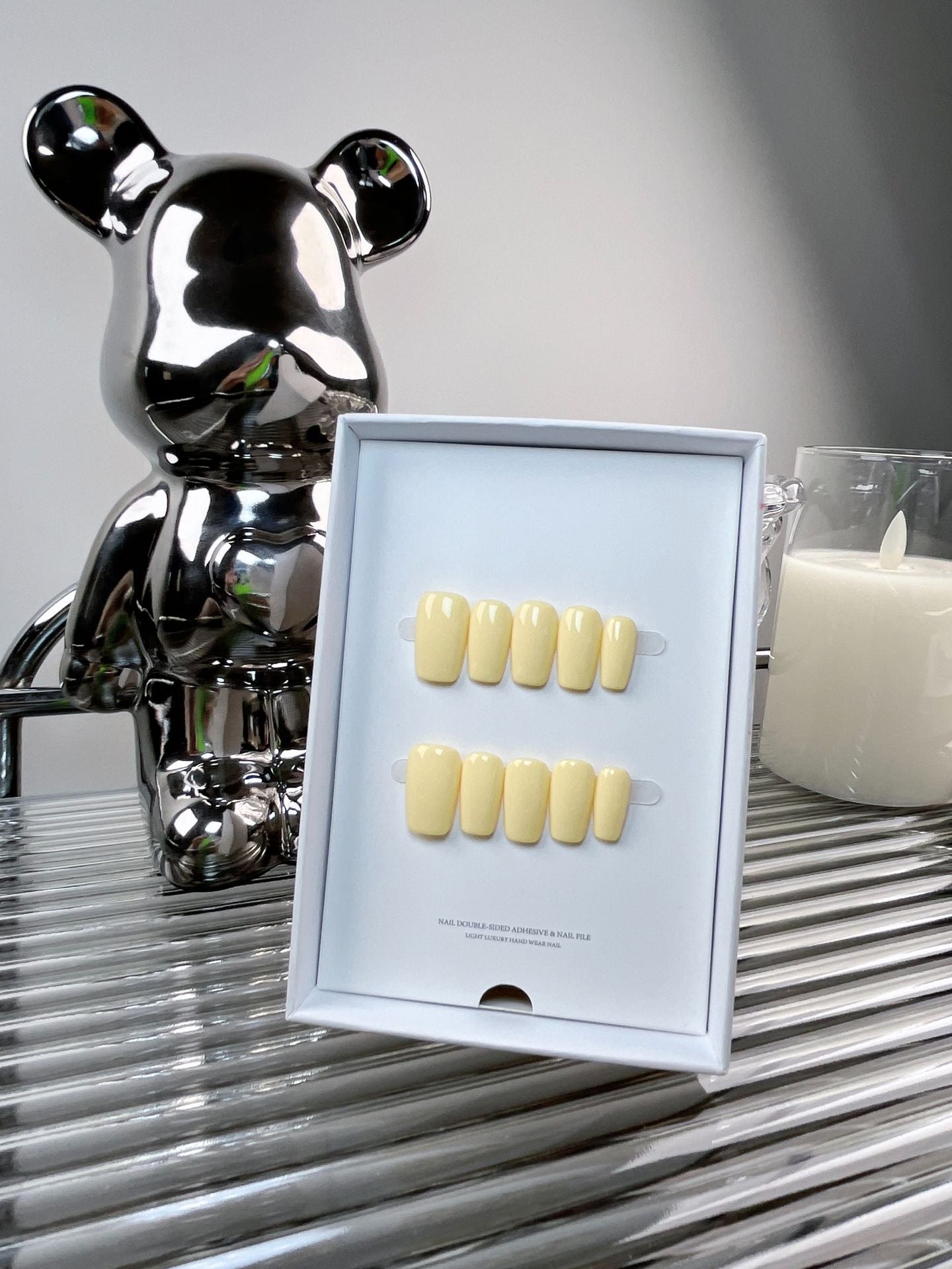 The Essential Solids | Short Medium Square | Handmade Press-on Nails