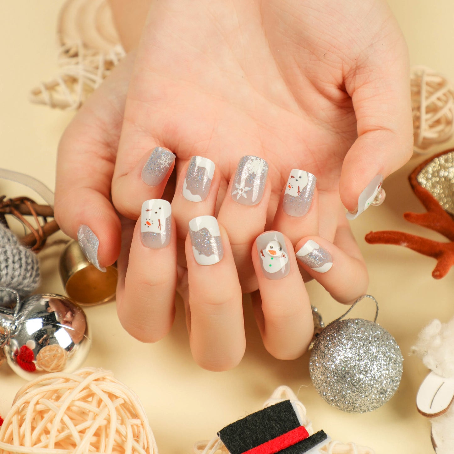 Christmas wear nail special fake nail nail nail piece press on nails｜365nails