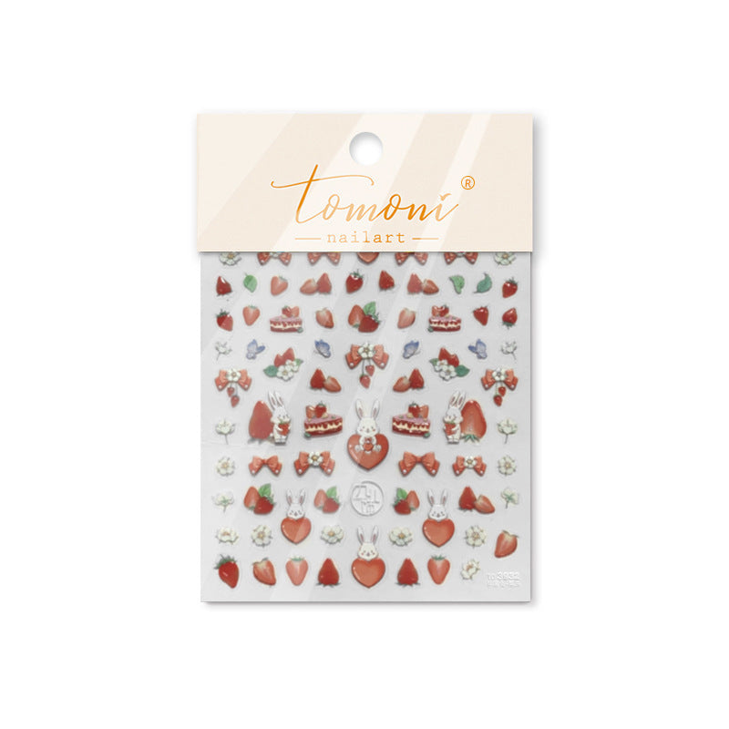 365nails: "Vintage Rabbit Garden" – nail art stickers