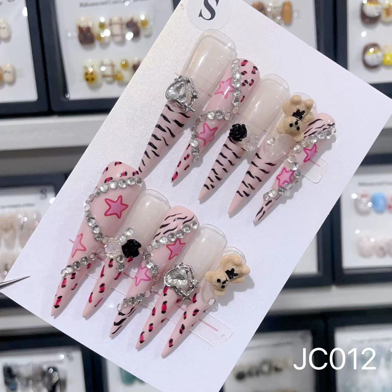 Extra Long 5.5cm Stiletto Press-On Nails Collection | Dozens of Styles | Reusable & Ready to Wear