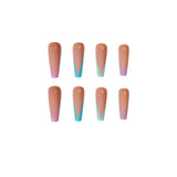 Long Ballet Color French Wear Nail Art False Nail Art Patch Nail Film  Removable Nail Film ｜365nails