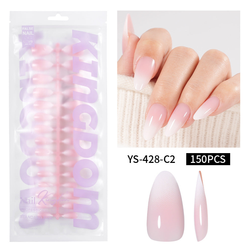Pointes d'ongles classiques French — faux ongles press-on, 150 pièces préfabriquées (MOQ=3)