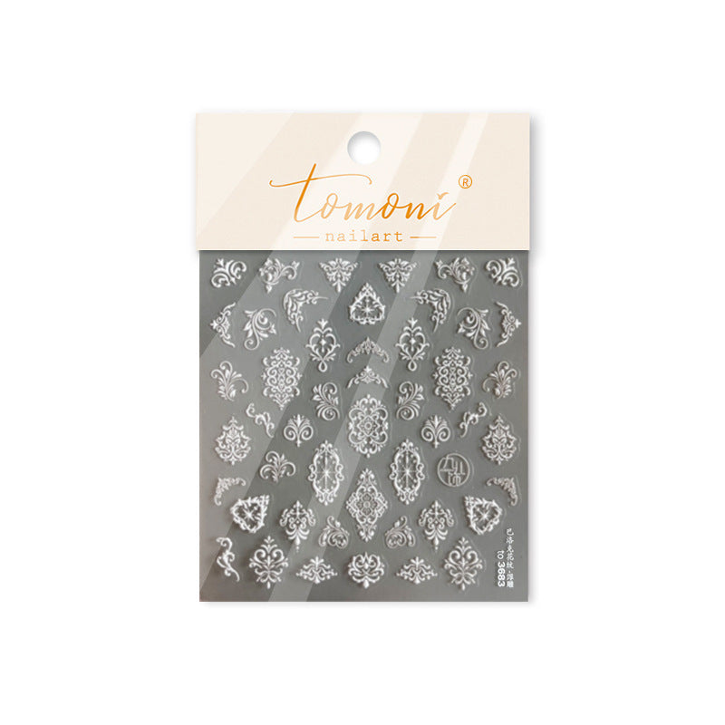 365nails: "Vintage Baroque Lace Filigree" – Nail Art Stickers