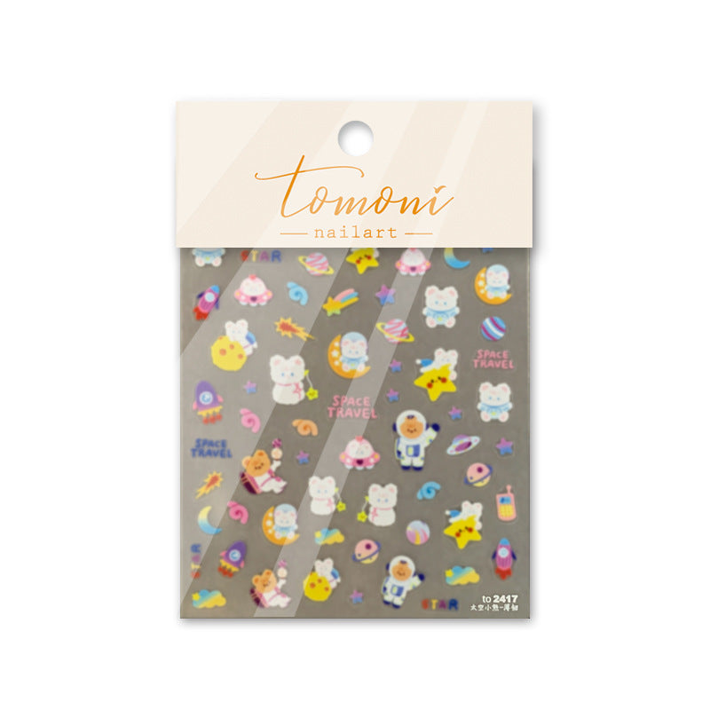 Cosmic Love Doodle – Cute Valentine's Nail Art Set