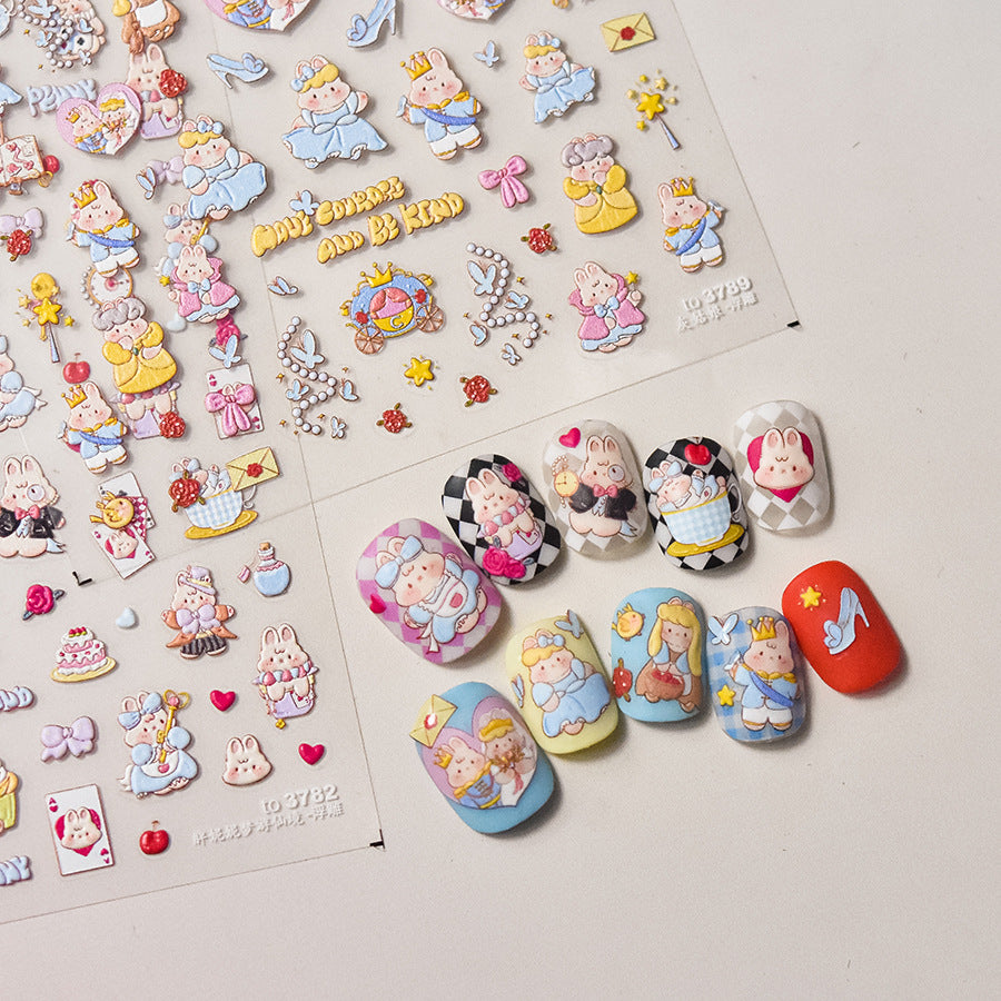 365nails: "princesse et prince de conte de fées" – Autocollants de nail art