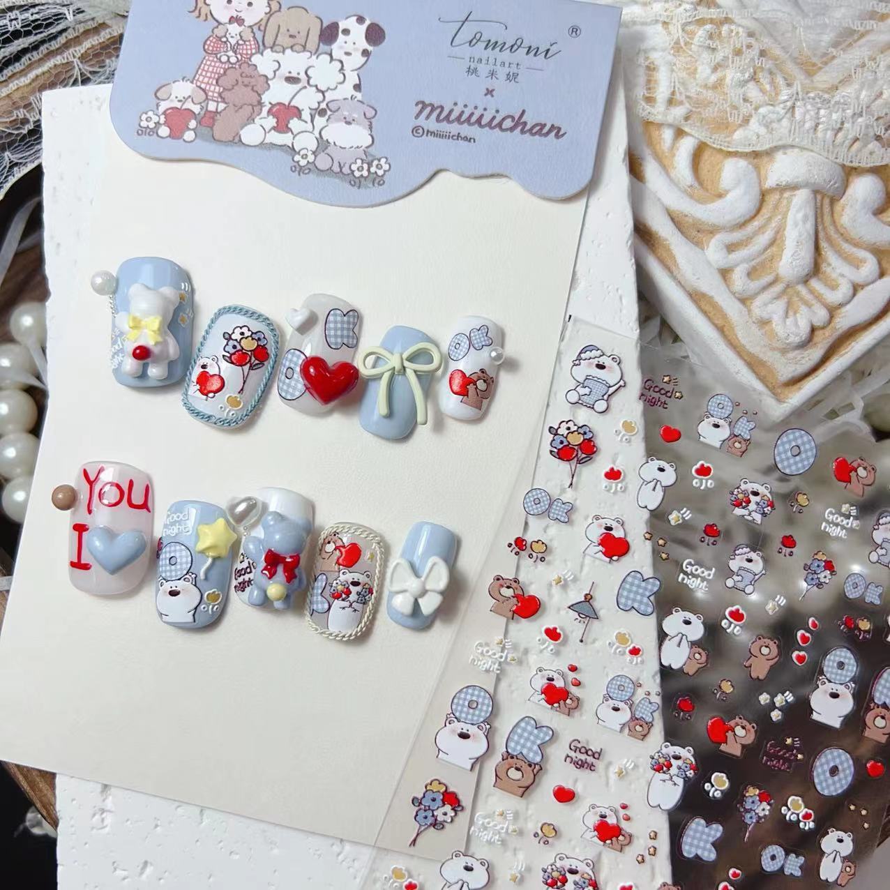 365nails: "Miiichan & Friends" – Nail Art Stickers