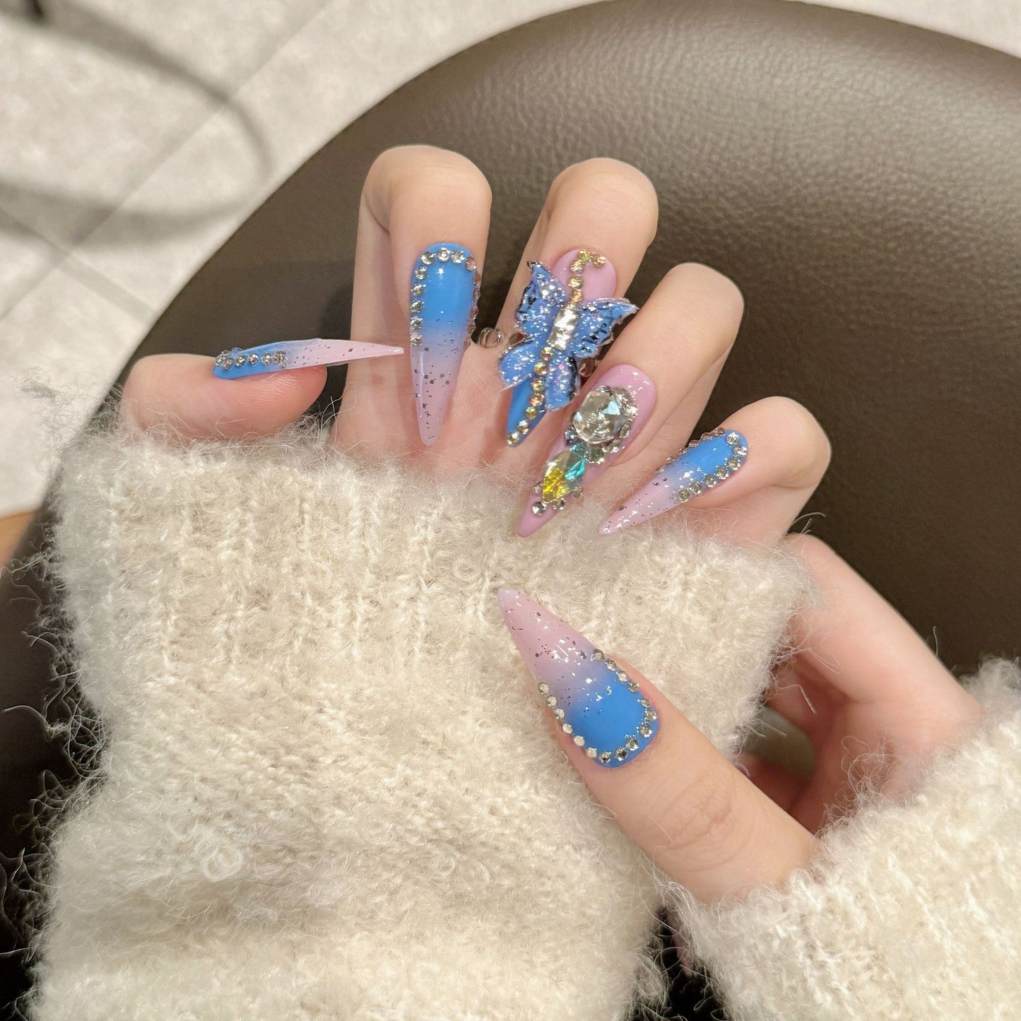 Mine System Long Tip Collection Spice Girls Wear nails Removable Repeated Wear Nails | 365nails
