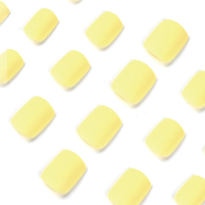 Arte de unha, use macaron amarelo removível, arte de unha falsa, atacado, pressione as unhas｜365nails