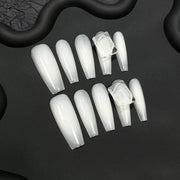 365nails: "Holographic Ribbon Spell" – Long Almond Handmade Press-On Nails