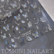 365nails: "crystal iridescent butterfly" – Nail Art Stickers