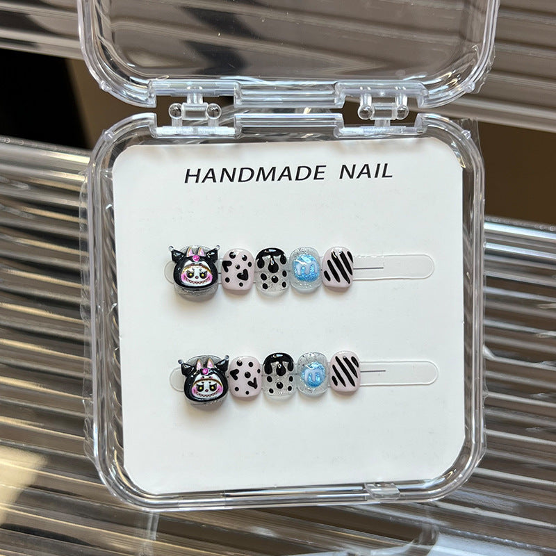 Sweet Cartoon Candy Kids Press On Nails Assorted Set