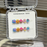 Sweet Cartoon Candy Kids Press On Nails Assorted Set