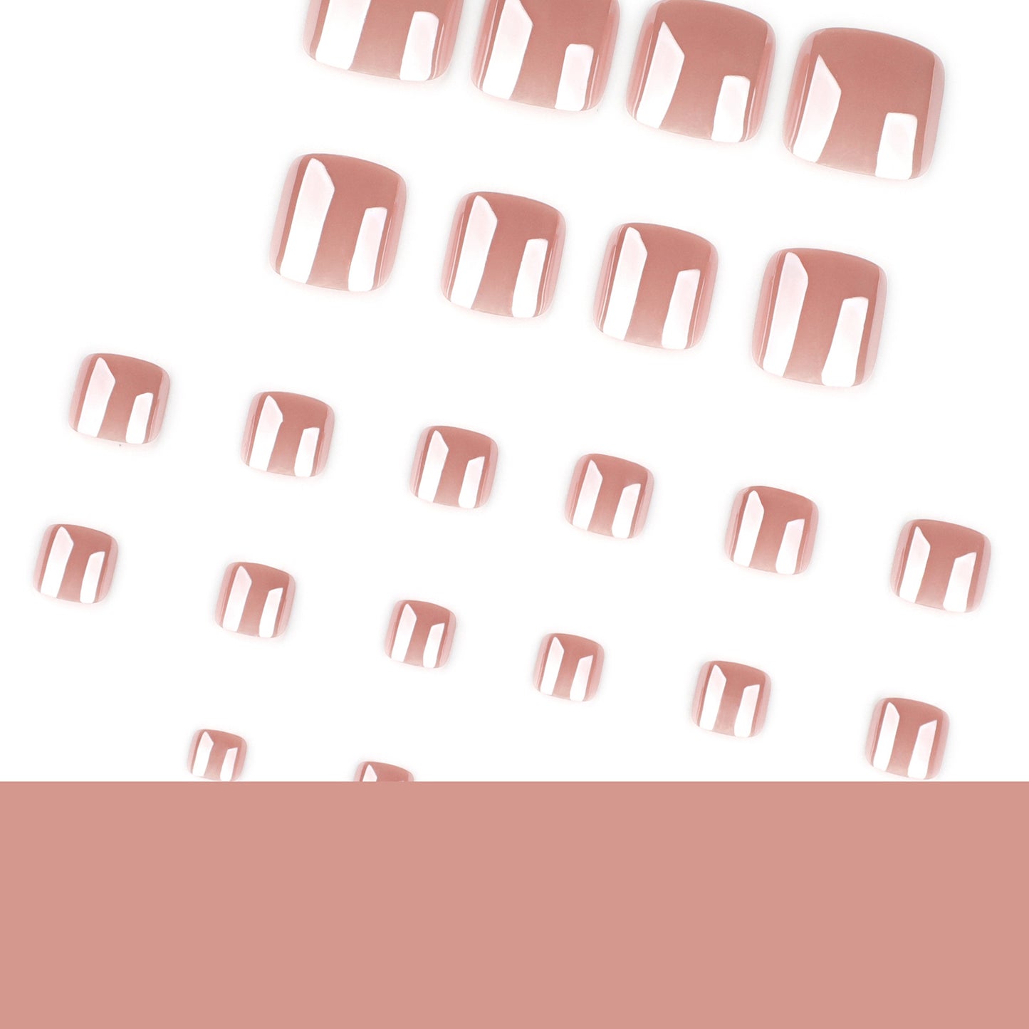 Coated flash nude color pure color toenails toenails toenails