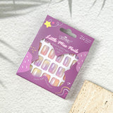 Kids press-on nails Self-adhesive smudge gradual change Symphony 24 pieces square head wholesale spot