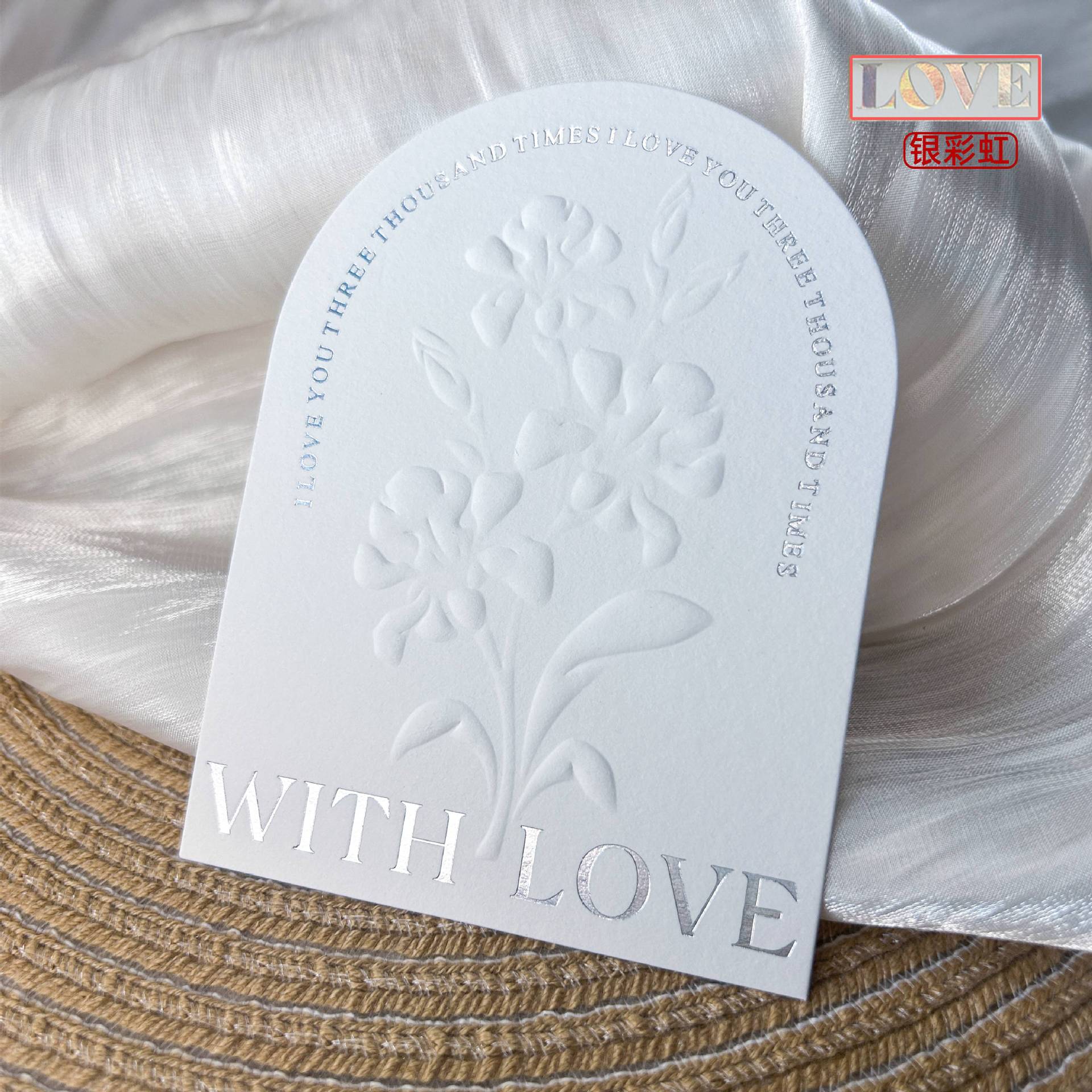 Embossed Gold Cotton Display Cards for Press On Nails (MOQ=50)