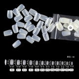 Nail Tips press on nails square stickers 500 pieces in bags, light and short, press on nails transparent fake nail patch manicure