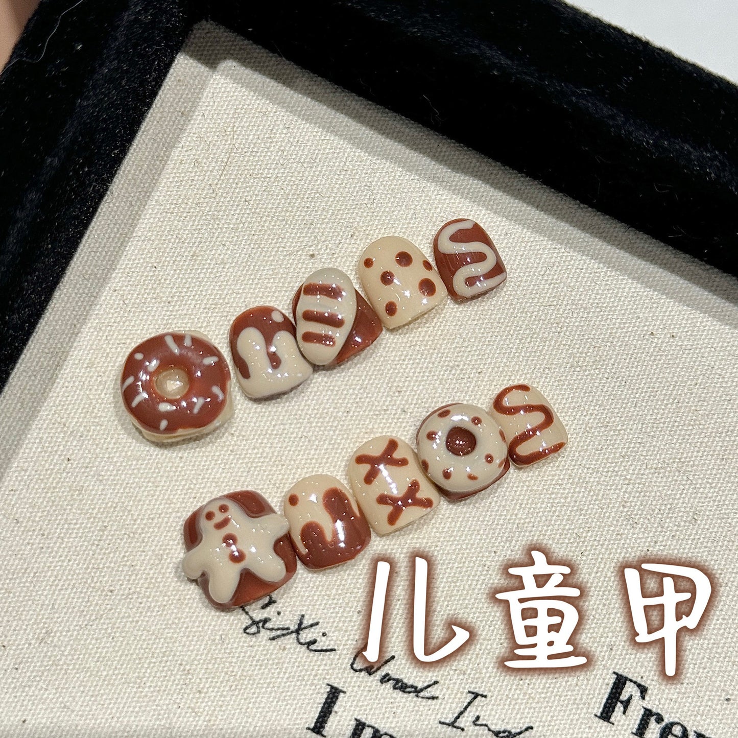 Cute Cartoon Kids Press On Nails Set