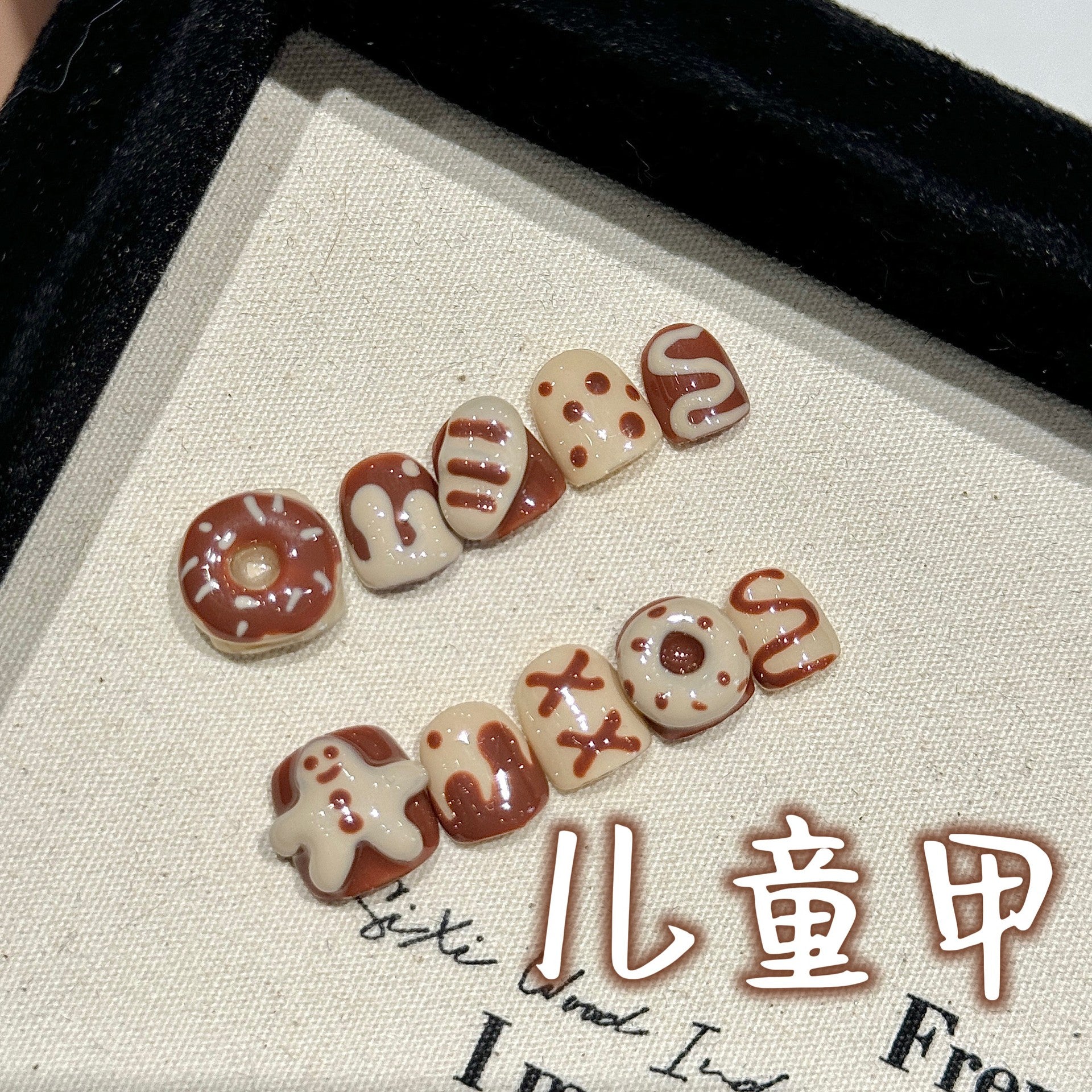 Cute Cartoon Kids Press On Nails Set