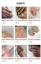 Toenailsfrench toe nail piece casualfrenchwhite toe nail piece toe