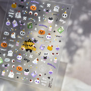 365nails: "cute halloween character embossed set" – Nail Art Stickers