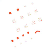 Uñas postizas de verano con diseño de melocotón, naranja tierna, para pies, uñas postizas, parches extraíbles, 365nails