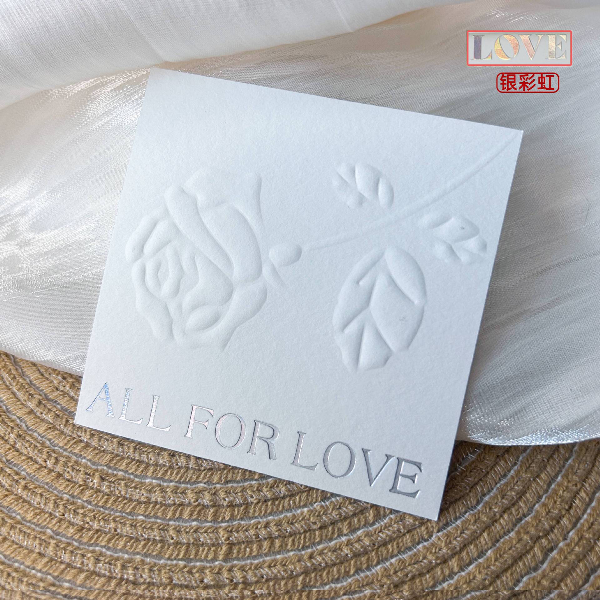 Embossed Gold Cotton Display Cards for Press On Nails (MOQ=50)