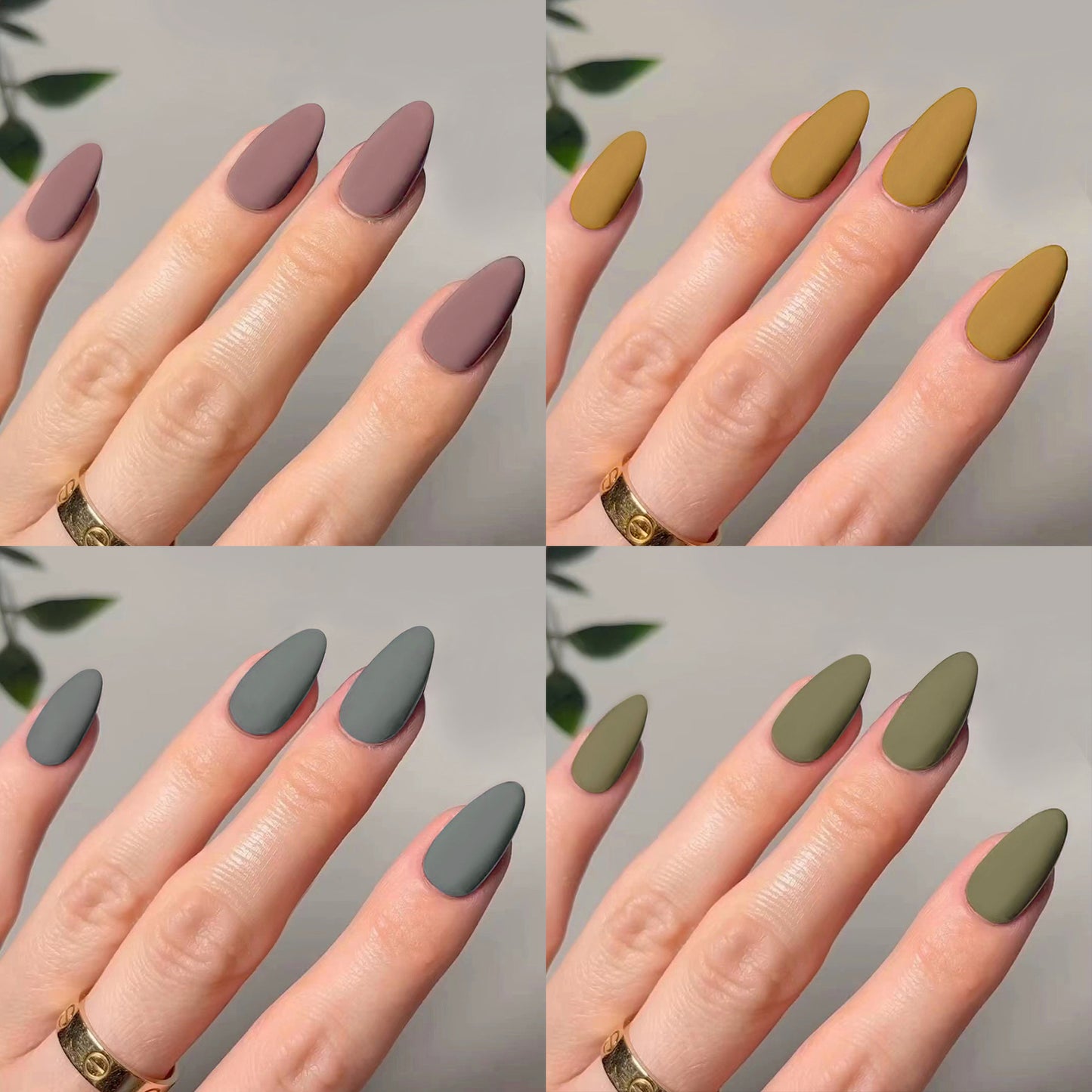 Factory direct sales solid color feel matte nail art wholesale nail art piece finished product press-on nails short nail piece nails｜365nails