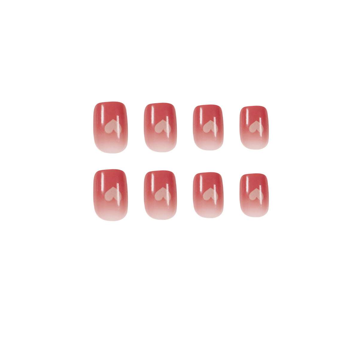 Nude transparent peach powder Press on nails finished fake nail nail nail  nail  removable nail soft nail｜365nails