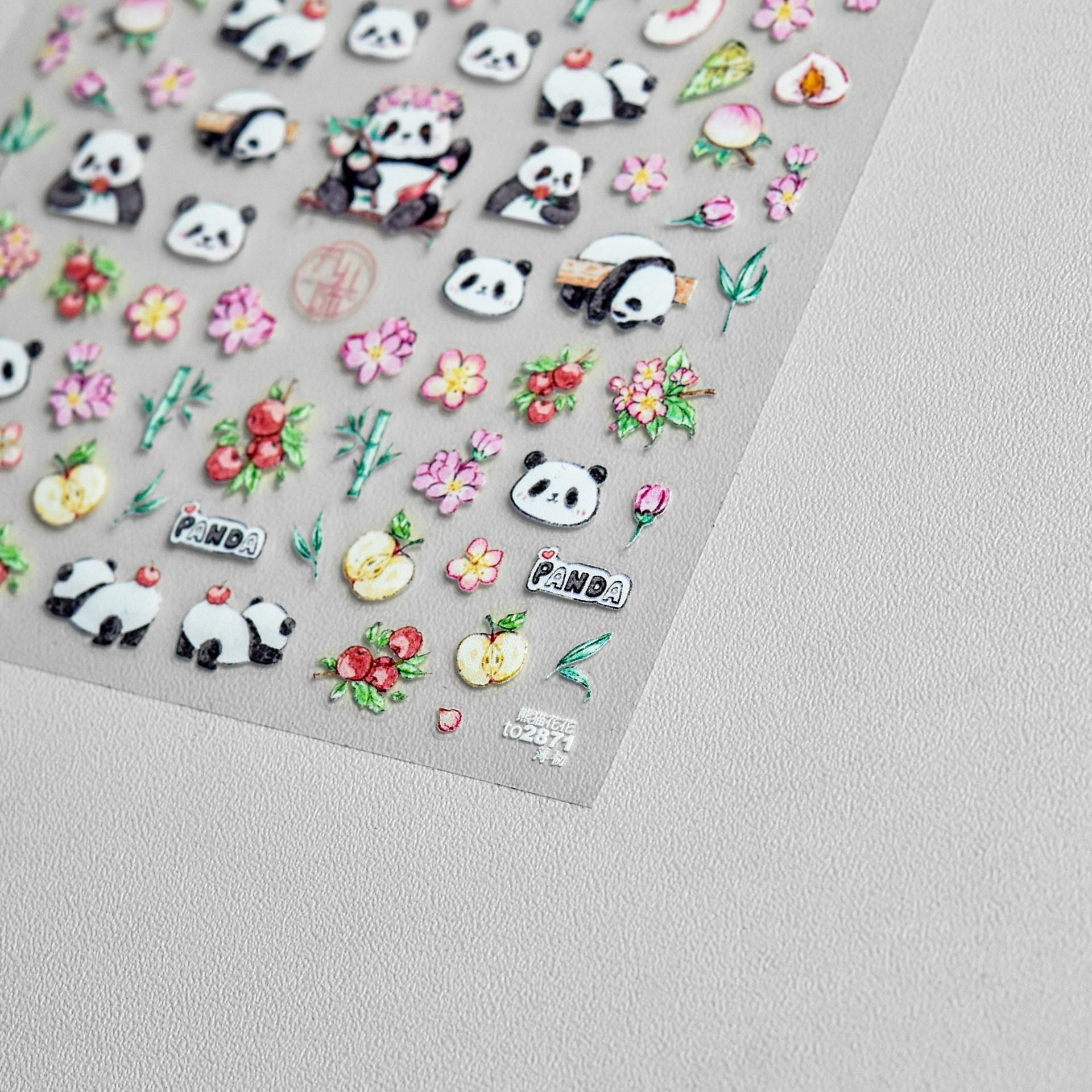Panda Garden – 5D Embossed Cute Accent Set