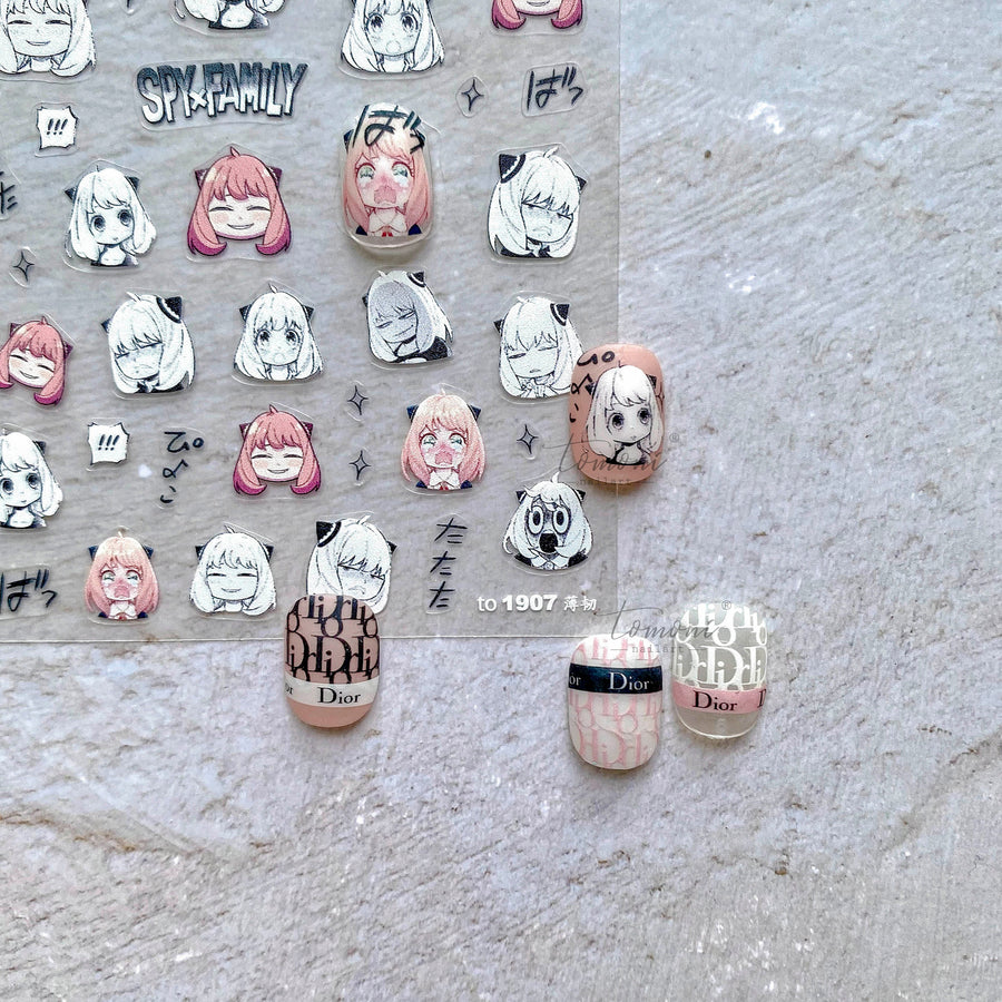 365nails: ONE PIECE 角色浮雕套組 – 美甲貼紙