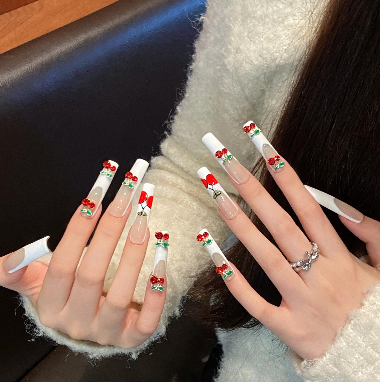 Pure handmade press on nails   nail art fake nails beauty | 365nails