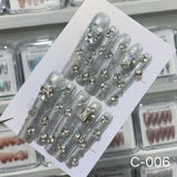 Extra Long 5.5cm Water Pipe Press-On Nails | Handmade Collection | Round Shape