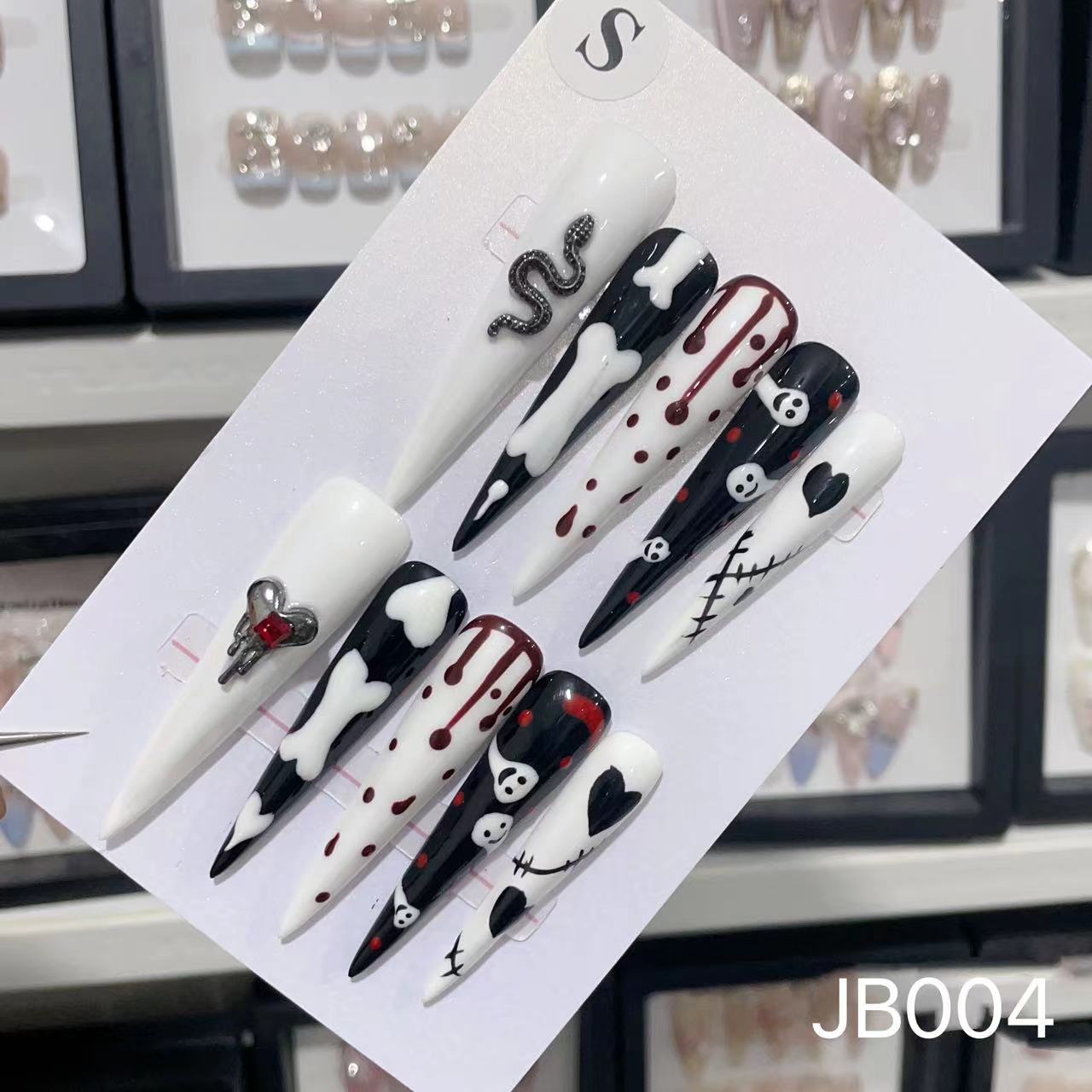 Extra Long 5.5cm Stiletto Press-On Nails Collection | Dozens of Styles | Reusable & Ready to Wear