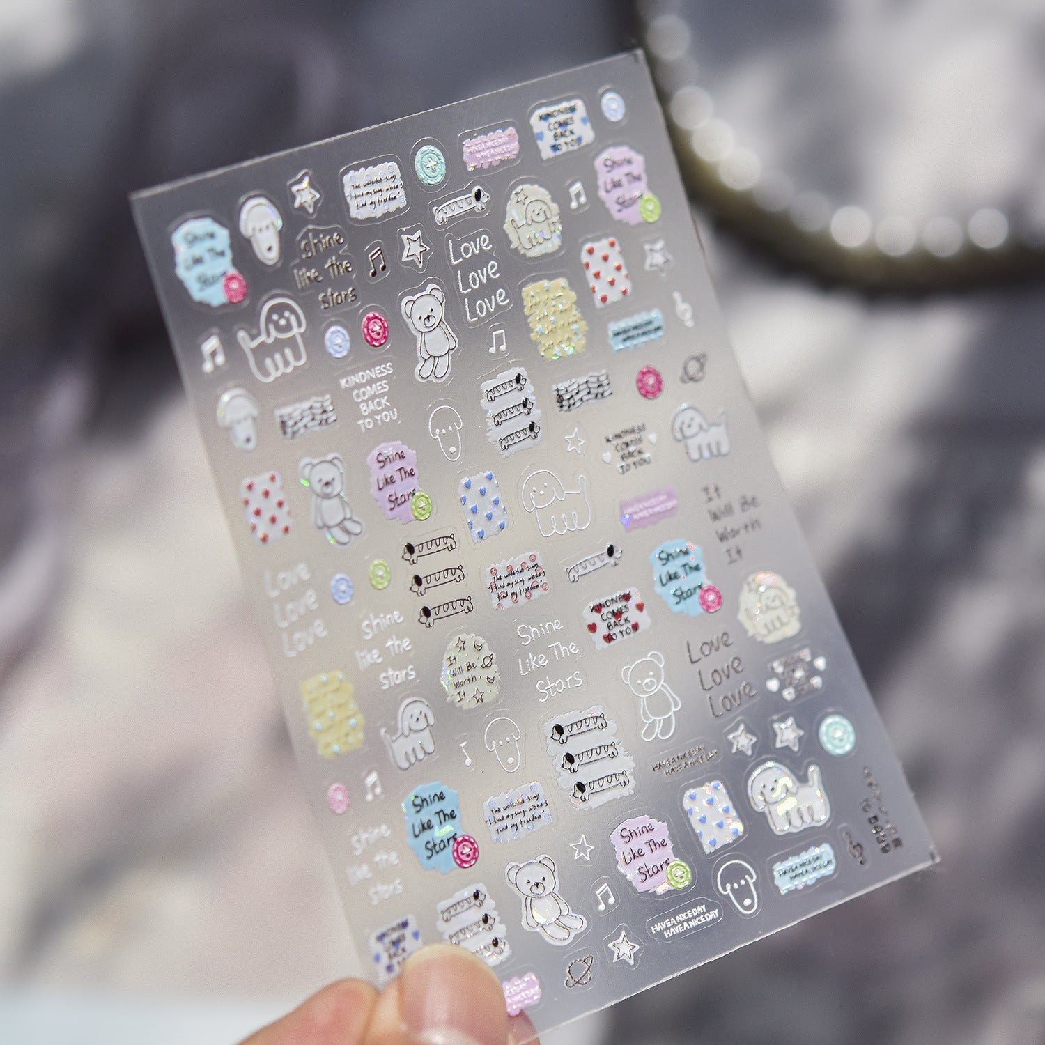 Pastel Plush Animal – Kawaii Cute Nail Art Set