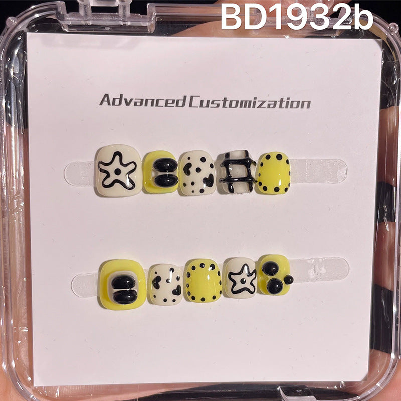 可愛迷你卡通兒童穿戴甲綜合盒