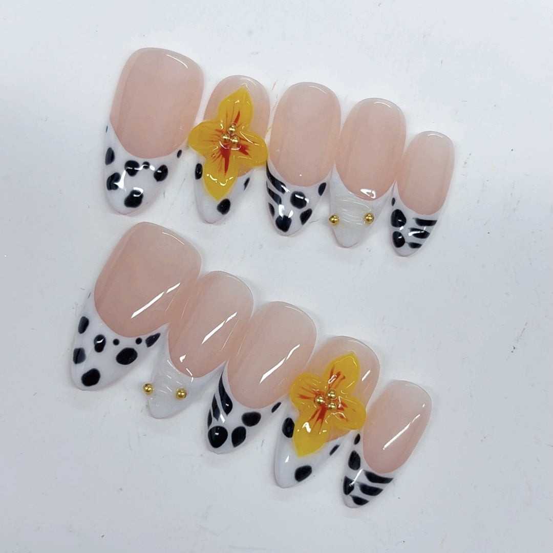 Wild Bloom: "Dalmation Tulip" – Almond Press-Ons