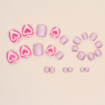 Unhas postiças rosa flash, modelo de unhas postiças love impact, manicure, modelo de unhas postiças, produto final, unhas postiças fofas, atacado de unhas postiças｜365nails