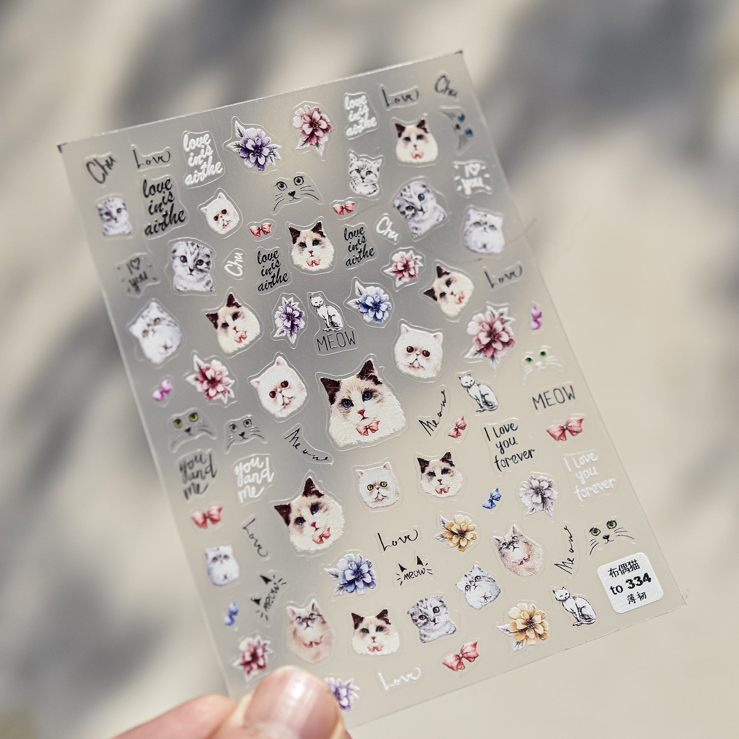 Moschino Big Head Teddy Bear: "Luxury Teddy Crew" – 5D Embossed Nail Sticker