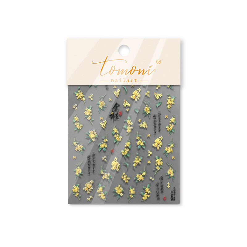 365nails: "Dainty Pink Wildflower" – Nail Art Stickers