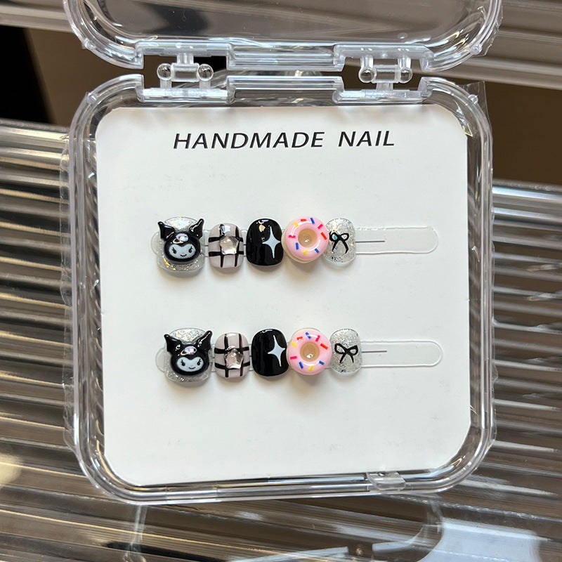 Sweet Cartoon Candy Kids Press On Nails Assorted Set