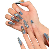 Old Cowboy Spice Girl Black Skin Cat Long Handmade Wear nails | 365nails