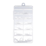 Nail Tips popular nail film short almond 120 pieces boxed, ultra-thin and seamless transparent semi-matte free engraving and grinding nail film