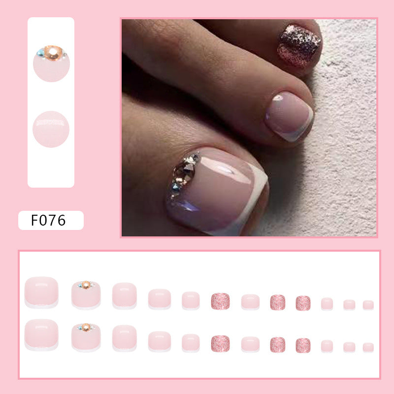 Desejo puro diamante francês flash ins vento doce e fresco menina quente unhas postiças e unhas postiças especiais para manicure unhas postiças postiças｜365nails