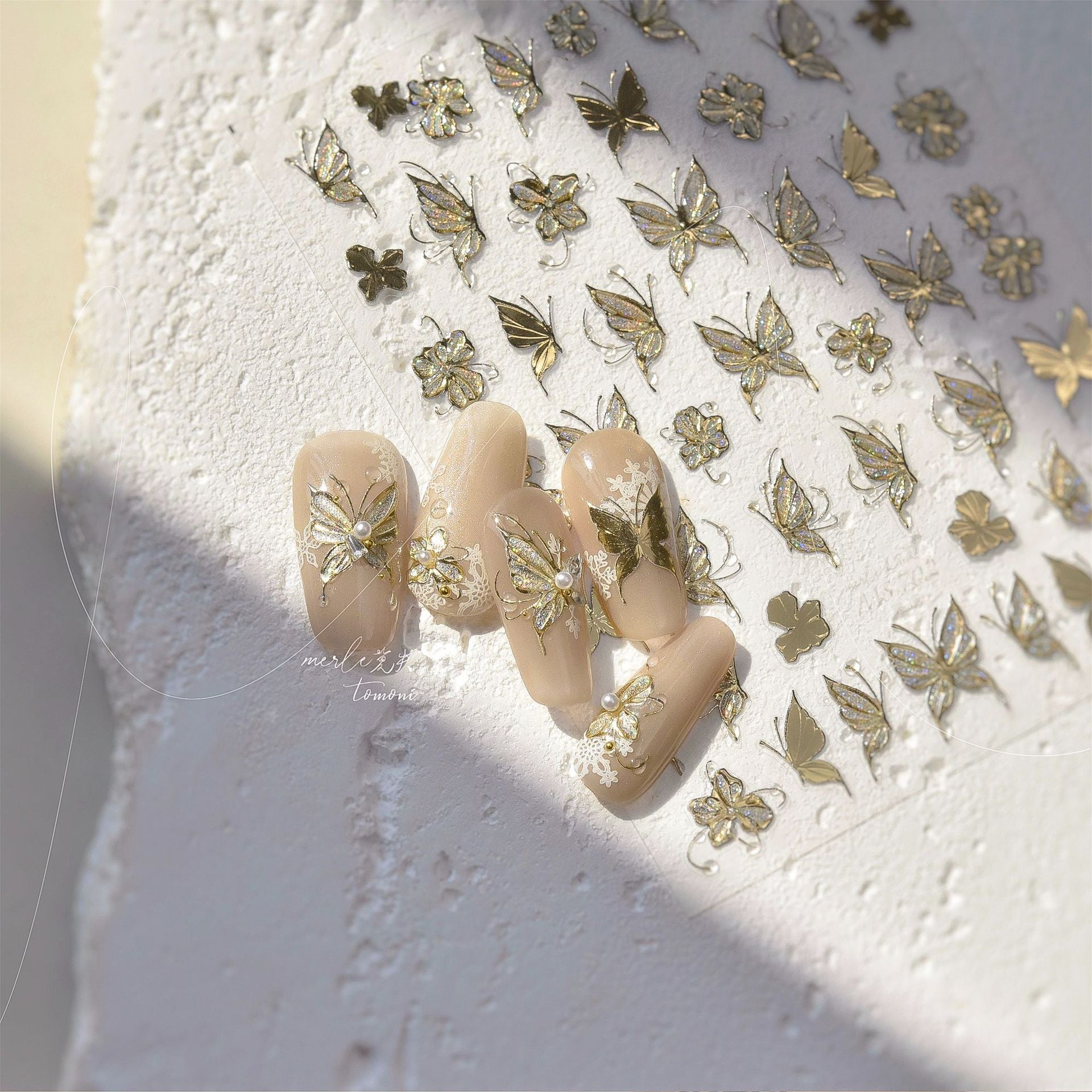 365nails: "Jelly Iridescent Butterfly" – Nail Art Stickers