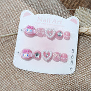 365nails: 甜心旋律 – 短款 方圓形 手工製 兒童穿戴甲