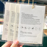 Elegant Gold Wave Nail Display Card for Press-On Nails